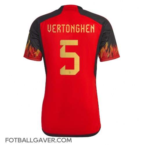 Belgia Jan Vertonghen #5 Fotballklær Hjemmedrakt VM 2022 Kortermet